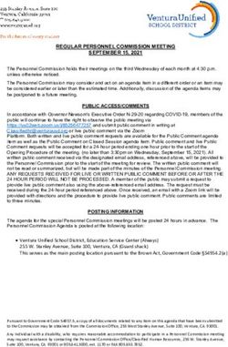 REGULAR PERSONNEL COMMISSION MEETING SEPTEMBER 15, 2021