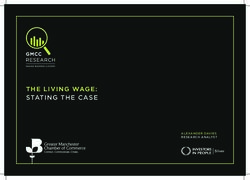 THE LIVI NG WAGE: STATING THE CA SE - ALEXANDER DAVIES RESEARCH ANALYST - Greater Manchester ...