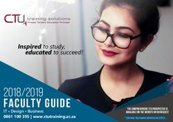 2018/2019 Faculty Guide - IT Design Business 0861 100 395 | www.ctutraining.ac.za - CTU Training Solutions