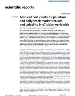 Ambient particulate air pollution and daily stock market returns and volatility in 47 cities worldwide - Nature