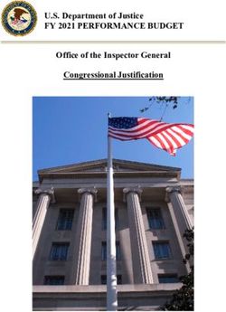 FY 2021 PERFORMANCE BUDGET - U.S. Department of Justice Office of the Inspector General Congressional Justification
