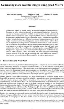 Generating more realistic images using gated MRF's