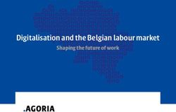 Digitalisation and the Belgian labour market - Shaping the future of work - Agoria