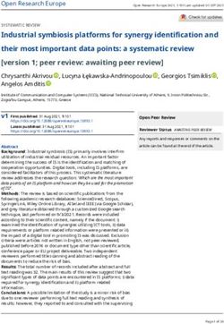 Industrial symbiosis platforms for synergy identification and their most important data points: a systematic review version 1; peer review: ...
