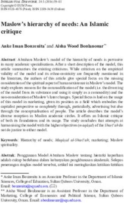 Maslow's hierarchy of needs: An Islamic critique - Muslim ...