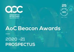 AOC BEACON AWARDS PROSPECTUS - ASSOCIATION OF COLLEGES