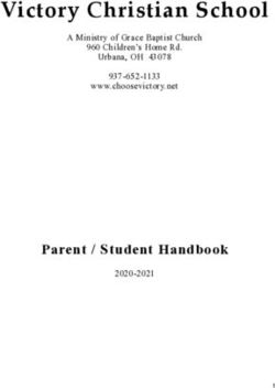 Victory Christian School - Parent / Student Handbook - A Ministry of Grace Baptist Church