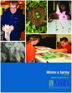Winter & Spring 2020 Register by December 17! - NISRA