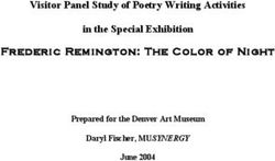 Visitor Panel Study of Poetry Writing Activities in the Special Exhibition - Frederic Remington: The Color of Night