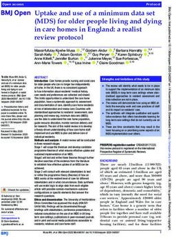 Uptake and use of a minimum data set (MDS) for older people living and dying in care homes in England: a realist review protocol - BMJ Open