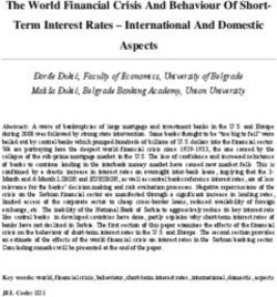 The World Financial Crisis And Behaviour Of Short- Term Interest Rates - International And Domestic Aspects