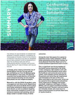 Confronting Racism with Solidarity - An analysis of the 2020 HSA Workplace Racism Survey - Health Sciences Association