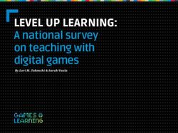 LeveL up Learning: A national survey on teaching with digital games - By Lori M. Takeuchi & Sarah Vaala
