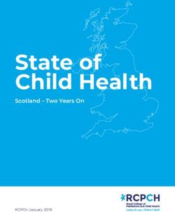 State of Child Health - Scotland - Two Years On - RCPCH January 2019