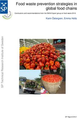 Food waste prevention strategies in global food chains - Karin Östergren, Emma Holtz - SIANI