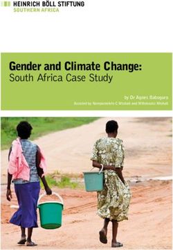 Gender and Climate Change: south africa case study by Dr Agnes Babugura - Heinrich-Böll-Stiftung