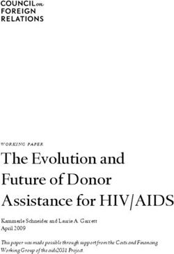 The Evolution and Future of Donor Assistance for HIV/AIDS - Kammerle Schneider and Laurie A. Garrett April 2009 This paper was made possible ...