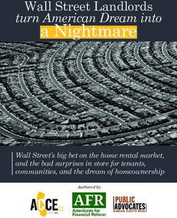 A Nightmare Wall Street Landlords - Wall Street's big bet on the home rental market, and the bad surprises in store for tenants, communities, and ...