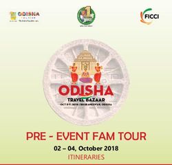 ODISHA PRE - EVENT FAM TOUR - ITINERARIES