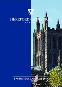 SPRING TERM CALENDAR 2019 - Hereford Cathedral School
