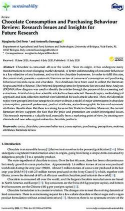 Chocolate Consumption and Purchasing Behaviour Review: Research Issues and Insights for Future Research - MDPI
