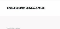 BACKGROUND ON CERVICAL CANCER - Human Rights Watch