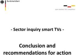 Conclusion and recommendations for action - Sector inquiry smart TVs - Bundeskartellamt