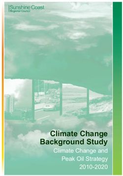 Climate Change Background Study - Climate Change and Peak Oil Strategy - Sunshine Coast Climate Change Background Study - Sunshine Coast Council