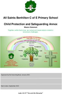 All Saints Benhilton C of E Primary School Child Protection and Safeguarding Annex
