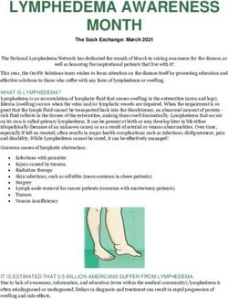 LYMPHEDEMA AWARENESS MONTH - OccFit Solutions