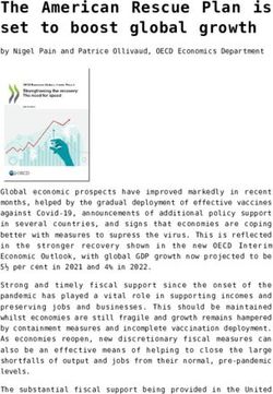 The American Rescue Plan is set to boost global growth