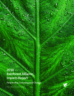 2018 Rainforest Alliance Impacts Report - Partnership, Learning, and Change