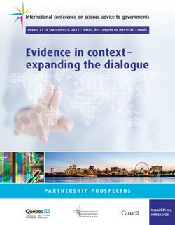 Evidence in context - expanding the dialogue - 4th International Conference on ...