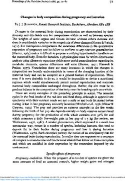 Changes in body composition during pregnancy and lactation