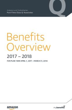 Benefits Overview 2017 2018 - FOR PLAN YEAR APRIL 1, 2017 - MARCH 31, 2018 - EHR.com