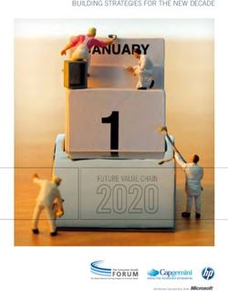 FUTURE VALUE CHAIN - BUILDING STRATEGIES FOR THE NEW DECADE - THE CONSUMER GOODS FORUM