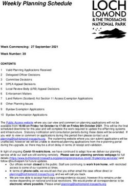 Weekly Planning Schedule - Loch Lomond & The Trossachs ...