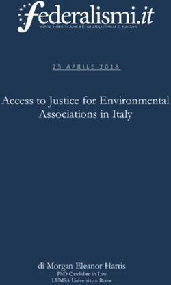 Access to Justice for Environmental Associations in Italy - di Morgan Eleanor Harris