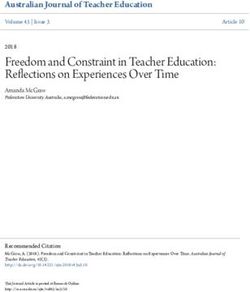 Freedom and Constraint in Teacher Education: Reflections on Experiences Over Time - Research Online
