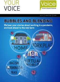 YOUR VOICE BUBBLES AND BLENDING - We hear your stories about working in a pandemic, and look ahead to the new term - Voice the union