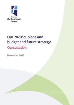 Our 2020/21 plans and budget and future strategy Consultation - December 2019 - Financial ...