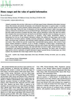 Home ranges and the value of spatial information