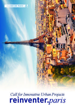 Reinventer. paris Call for Innovative Urban Projects