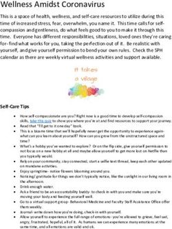 Wellness Amidst Coronavirus