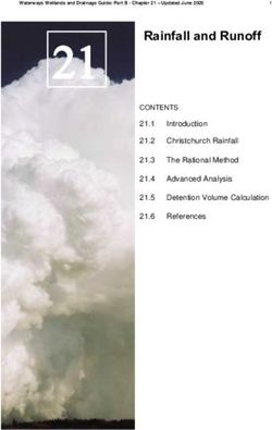 Rainfall and Runoff 21.1 Introduction 21.2 Christchurch Rainfall 21.3 - Christchurch City Council