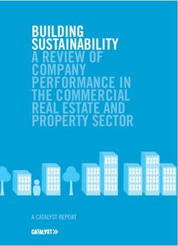BUILDING SUSTAINABILITY A REVIEW OF COMPANY PERFORMANCE IN THE COMMERCIAL REAL ESTATE AND PROPERTY SECTOR - A CATALYST REPORT