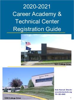 Career Academy & Technical Center Registration Guide 2020-2021 - 1221 College Drive