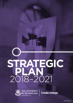 STRATEGIC PLAN 2018-2021 - University of Queensland