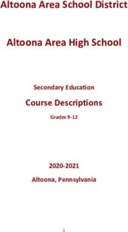 Altoona Area School District Altoona Area High School - Course Descriptions Secondary Education