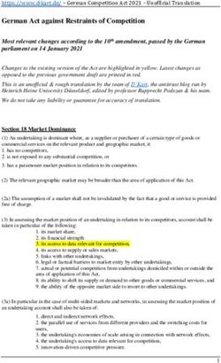 German Act against Restraints of Competition - D'Kart